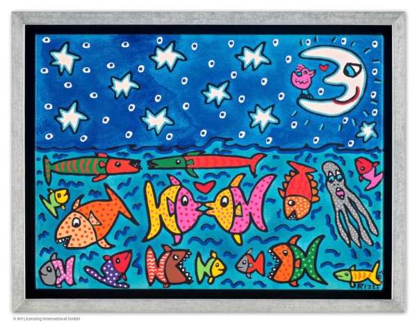 James Rizzi - THE STARS, THE MOON, AND THE FISH IN THE SEA