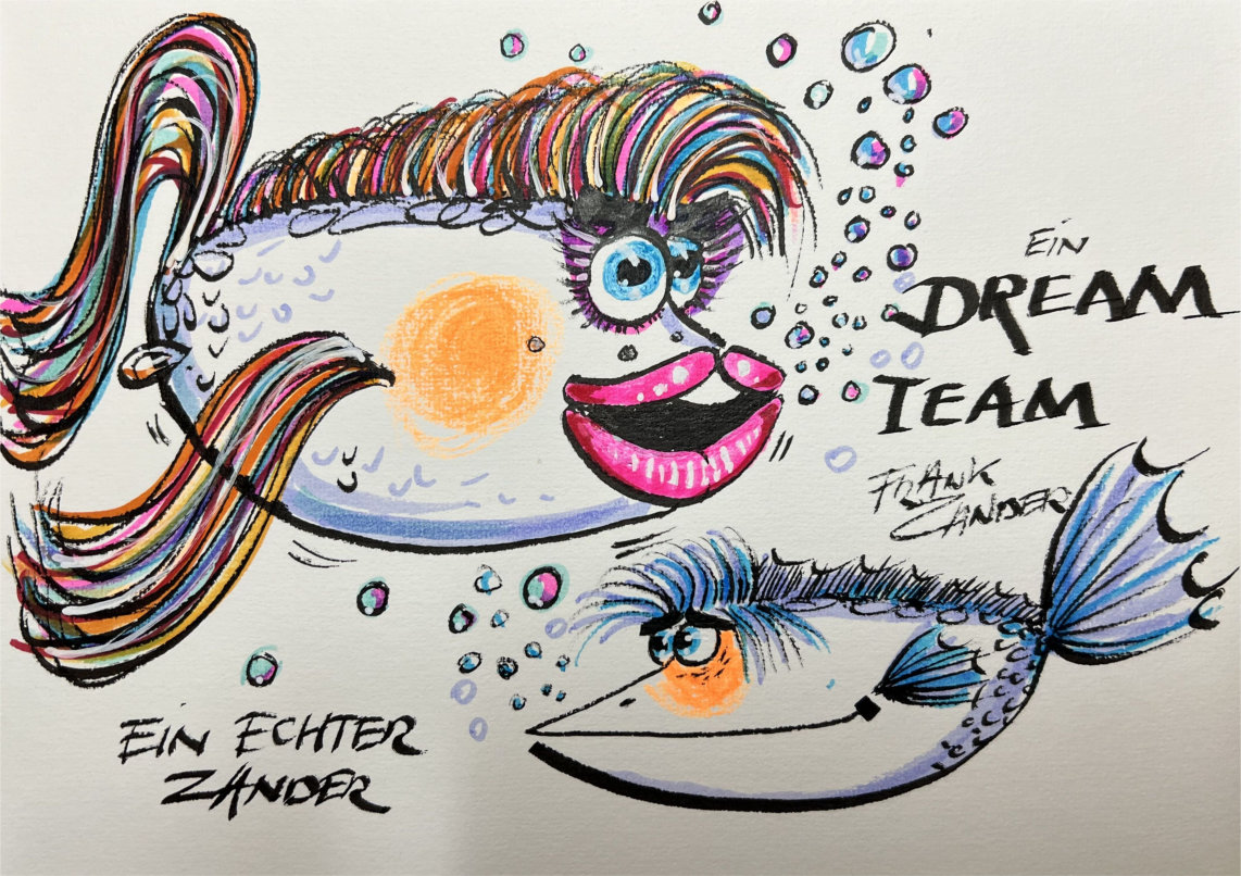 Frank Zander - EIN DREAM TEAM  -  UNIKAT 