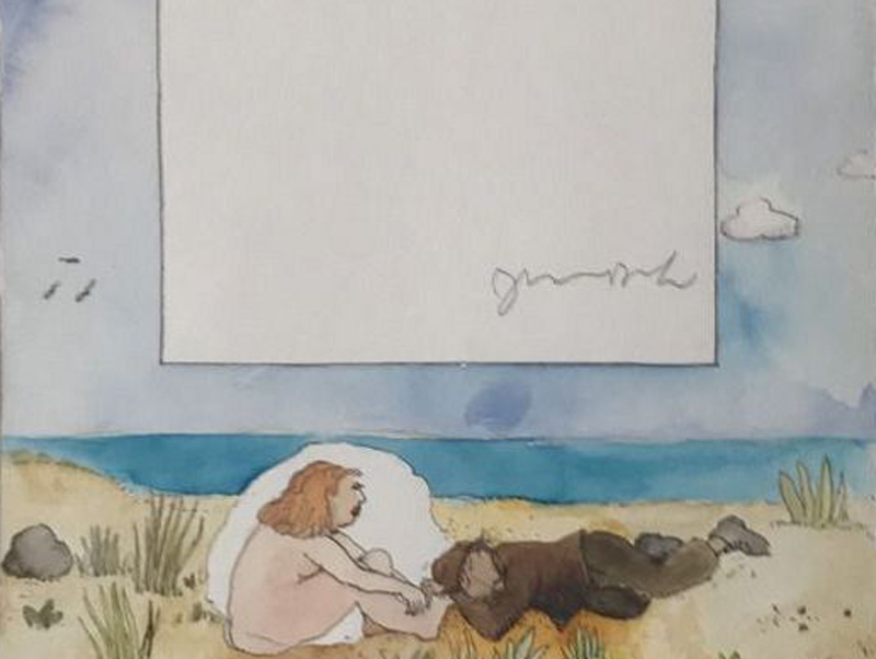 Janosch- Illustration aus "EINER"Christine Nöstlinger ++UNIKAT++