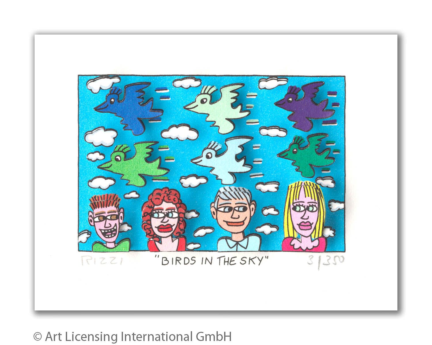 Most Rizzy Birds James Rizzi - BIRDS IN THE SKY